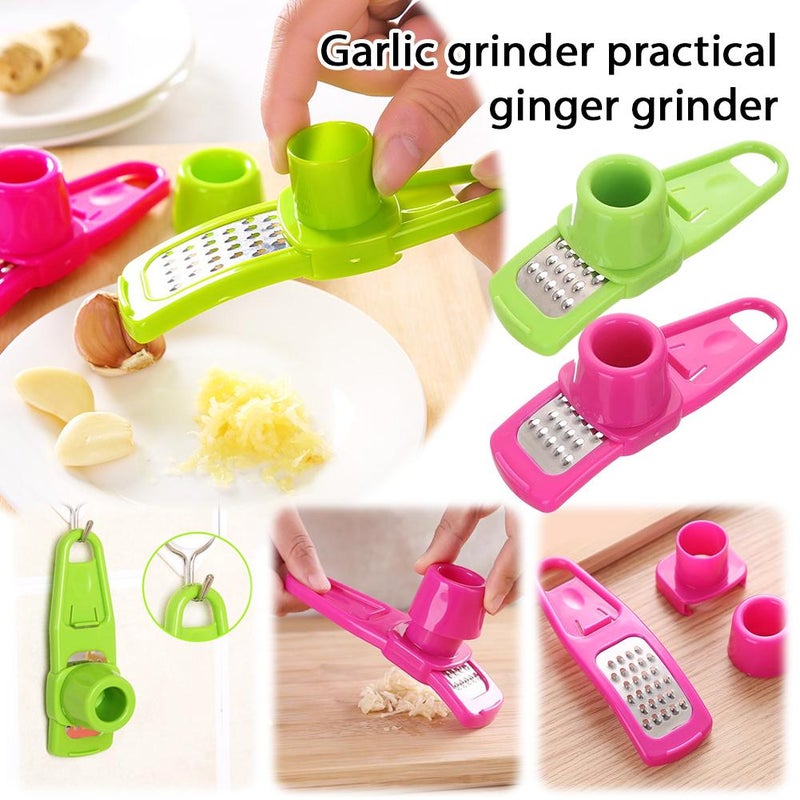 Garlic Peeler, 2025 New Garlic Crusher Mini Grater,Multifunctional Ginger Grater for Kitchen,Removable Design,Portable Vegetable Graters for Home,Lightweight Handheld Graters for Chef Kitchen Gadgets - Image 2
